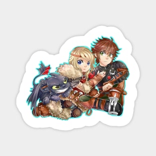 Astrid and Hiccup Magnet