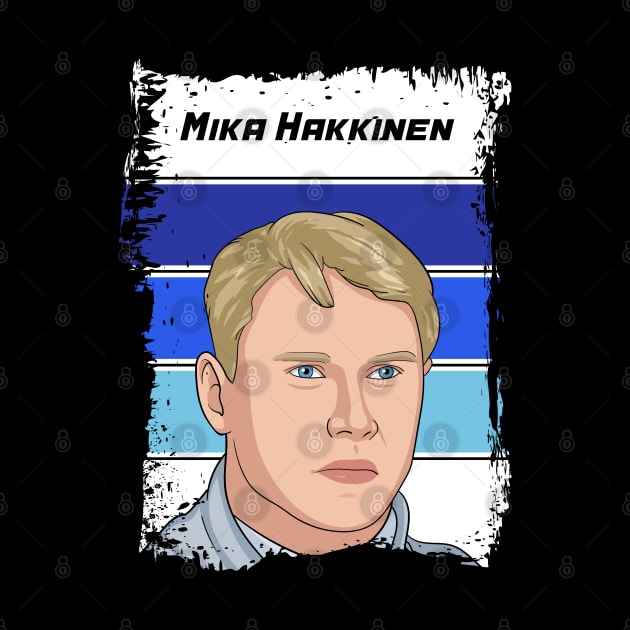 Mika Hakkinen Illustration Tribute by Mandra