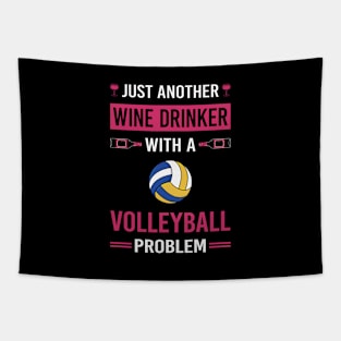 Wine Drinker Volleyball Tapestry