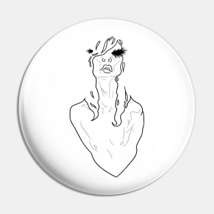 DRAG white Pin