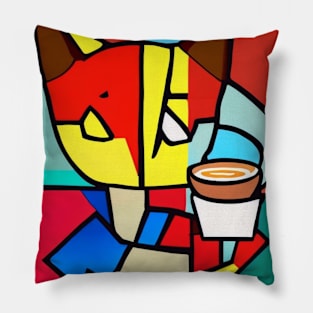 Abstract Cat Collection Part 1 Pillow