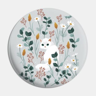Cat in the meadow Pin