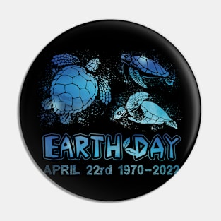 Earth Day 52nd Anniversary Turtle April 22nd Pin