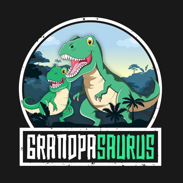 Grandpasaurus T-Rex Dinosaur Saurus Grandpa Matching Family by 14thFloorApparel