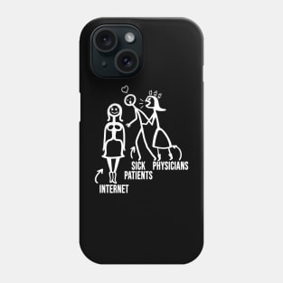 Physician Funny Doctor Meme Humor Medical Worker Phone Case