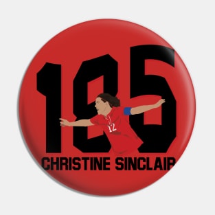 Christine Sinclair 185 Goals Record Pin