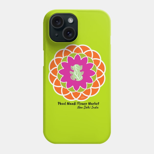 Phool Mandi Flower Market, New Delhi India Phone Case by Phebe Phillips