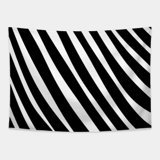 black and white zebra stripes pattern Tapestry
