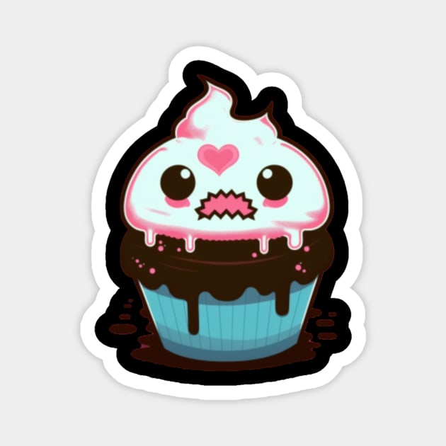 cupcakes evil - Cupcake - Sticker