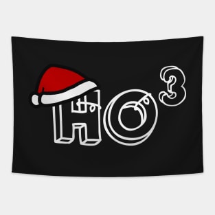 Ho Cubed Funny Christmas Ho Ho Ho Tapestry