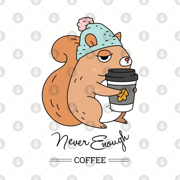 Coffee Addict Squirrel by Noristudio