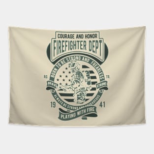 Firefighter Dept Tapestry