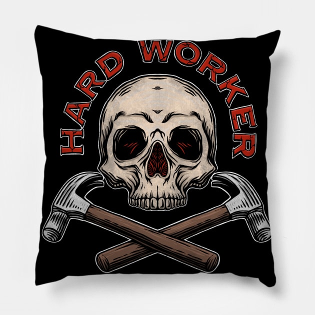 Hard Work Pillow by Arjanaproject