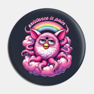 Existence is Pain Octo Furby Pin