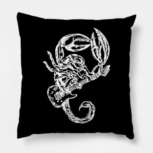 SEEMBO Scorpion Playing Guitar Guitarist Musician Music Band Pillow