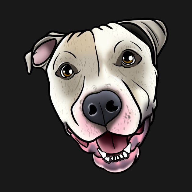 Smiling Pitbull by Beauty Immortal