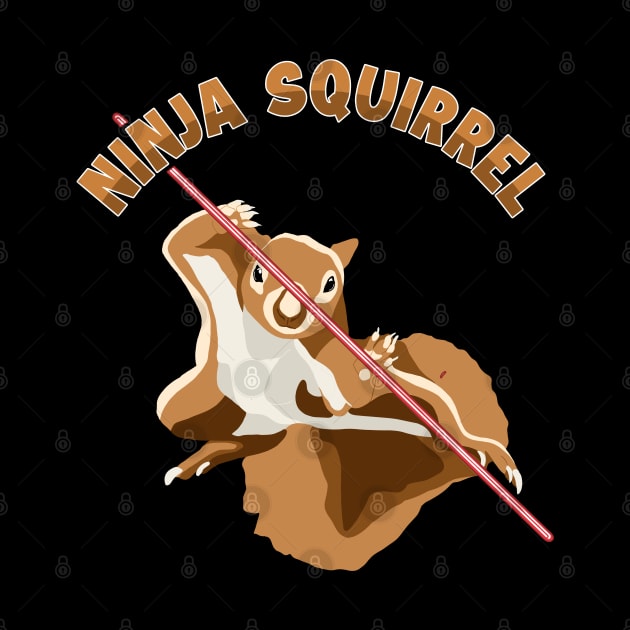 Ninja Squirrel Eastern Gray Japanese Fox Squirrel by GraphicsLab