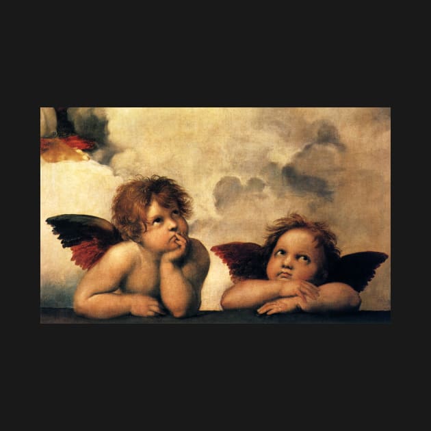 Sistine Madonna Angels by Raphael by MasterpieceCafe