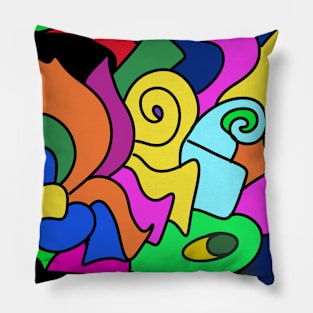 Psychedelic Shapes Pillow