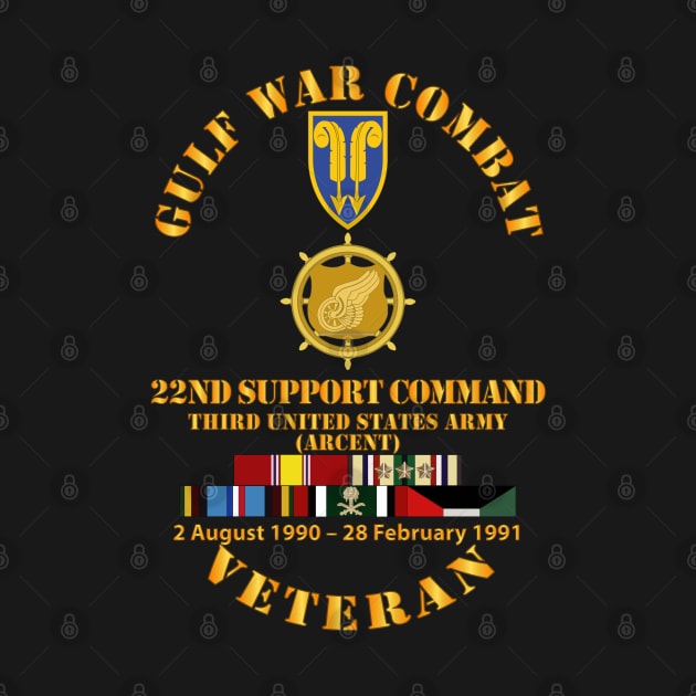 Gulf War Combat Vet w  22nd Support Command - Branch w SVC by twix123844