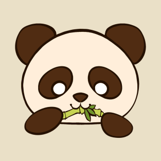 Cute Panda series - Happily eating Bamboo T-Shirt