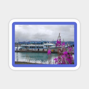 Alaska. Seward. Harbor. Cruise Ship. Magnet