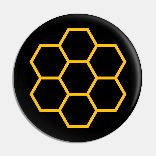 Beehive Honeycomb Pin by avperth