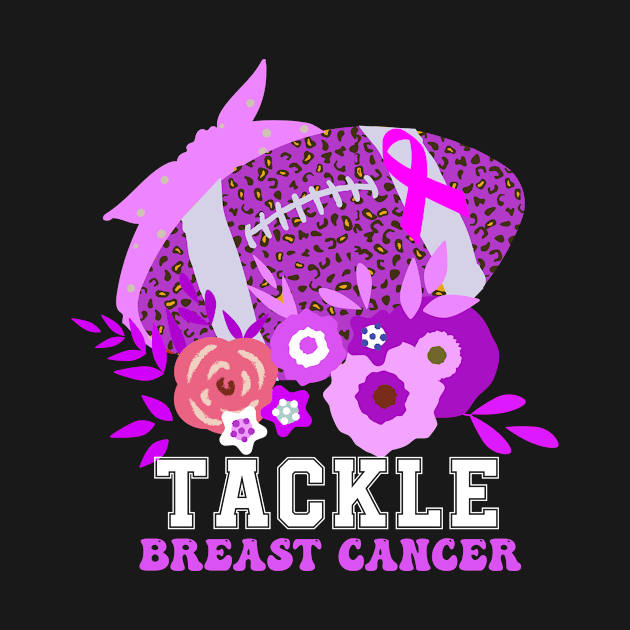 TACKLE BEAST CANCER AWARENESS FOOTBALL by MoodPalace