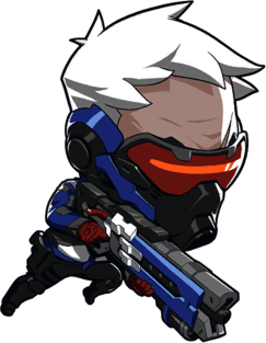 Soldier 76 Cute Spray - Overwatch Magnet