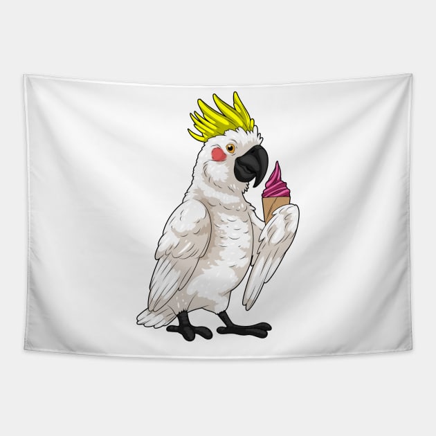 Parrot Waffle ice cream Tapestry by Markus Schnabel