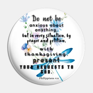 Philippians 4:6 Bible Verse Pin