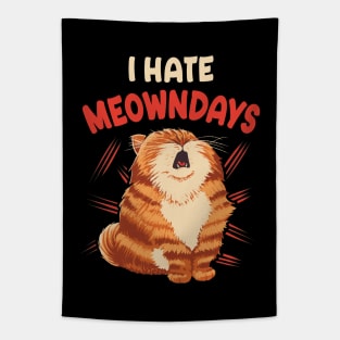 I hate meowndays Tapestry