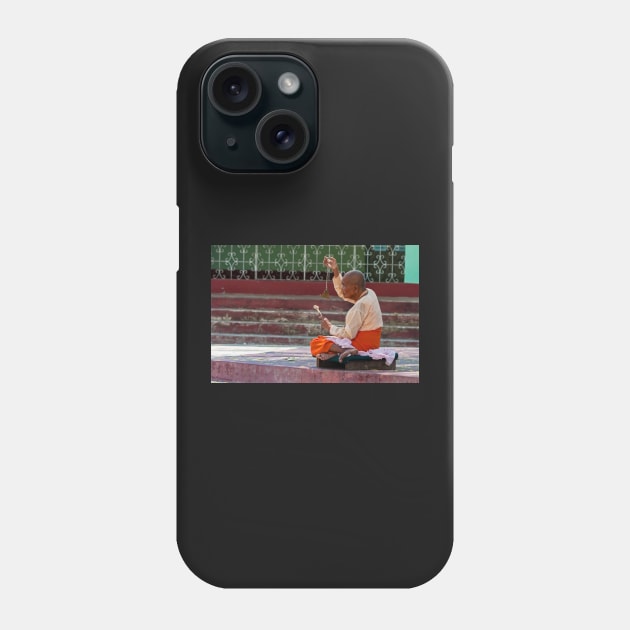 Nun, Shwemawdaw Paya, Bago Phone Case by bulljup