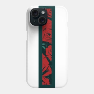 Modern Rose Floral Initial Name Alphabet - Letter I Phone Case