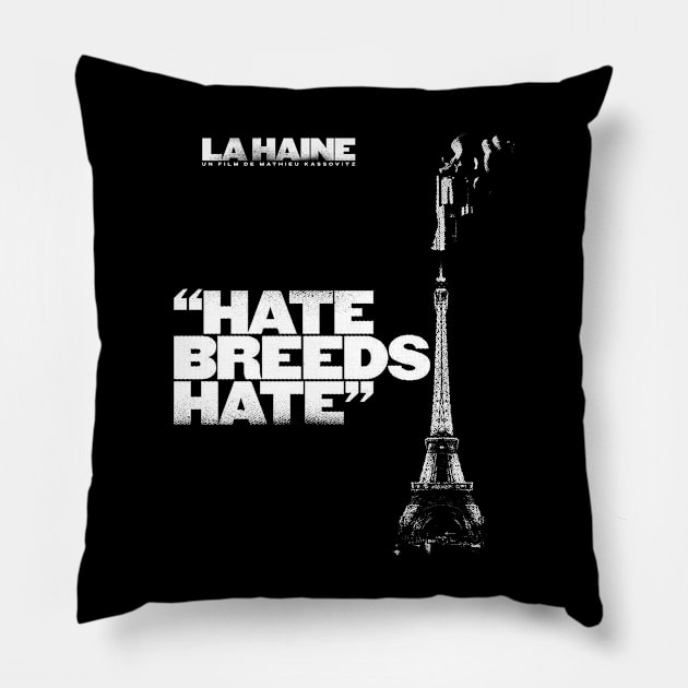 La Haine 1995 Pillow by Chairrera