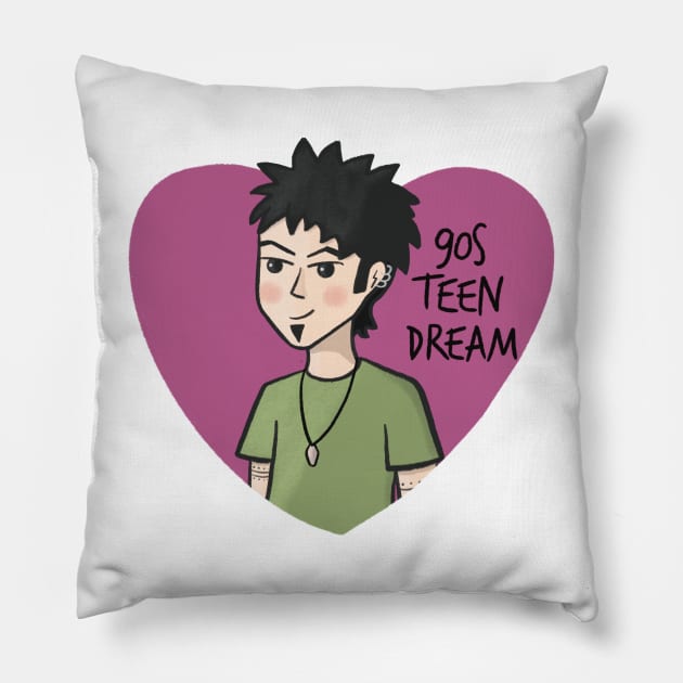 90s Teen Dream Pillow by Amyologist Draws