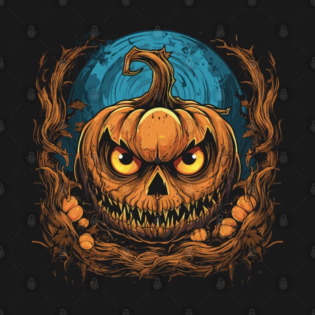 Halloween Pumpkin, Spooky Pumpkin Face by Apocatnipse Meow