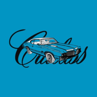 1972 Cutlass Fastback see through with Text T-Shirt