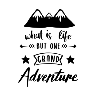 What Is Life But One Grand Adventure - Outdoor Adventure Best Funny Wildlife Gift Ideas For Mens Dad Activity Womens Family Life Holidays Inspired Sayings For Earth Day T-Shirt