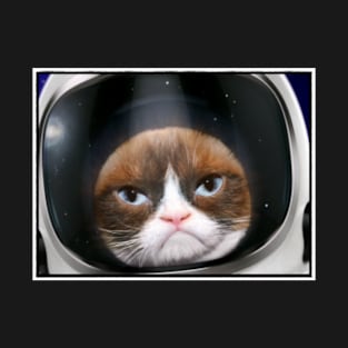 Space Cat Snowshoe Ragdoll Cat in Astronaut Spacesuit T-Shirt