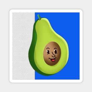 Funny Avocado Design Magnet