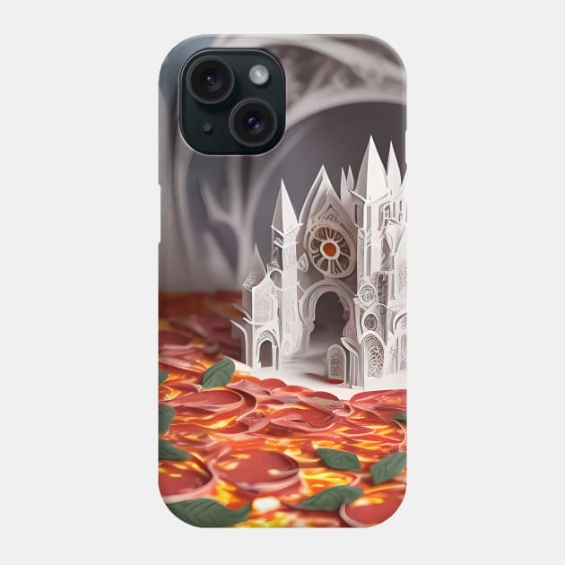 Wonderous PaperCraft Pizza Phone Case by WonderousPaperCraft