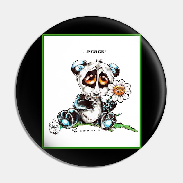 PEACE PANDA Pin by DHARRIS68