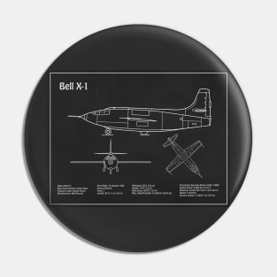 Bell X-1 - Airplane Blueprint - PD Pin