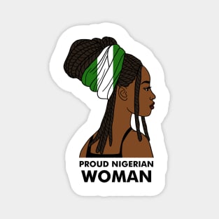 Proud Nigerian Woman, Nigeria Flag African Magnet