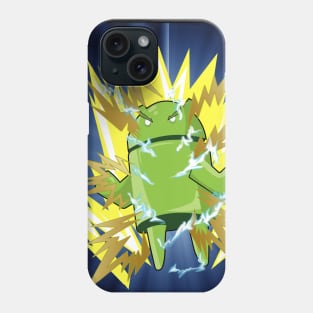 Super Saiyan Android Bot (Background) Phone Case