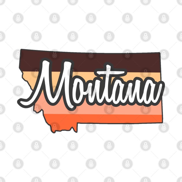 Montana State Map by AR DESIGN