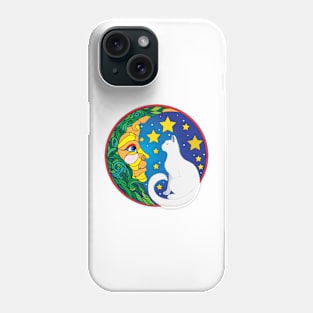 The Moon and The Cat Phone Case