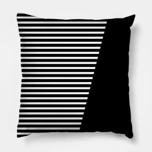 Sripes Pattern - BlackWhite Pillow