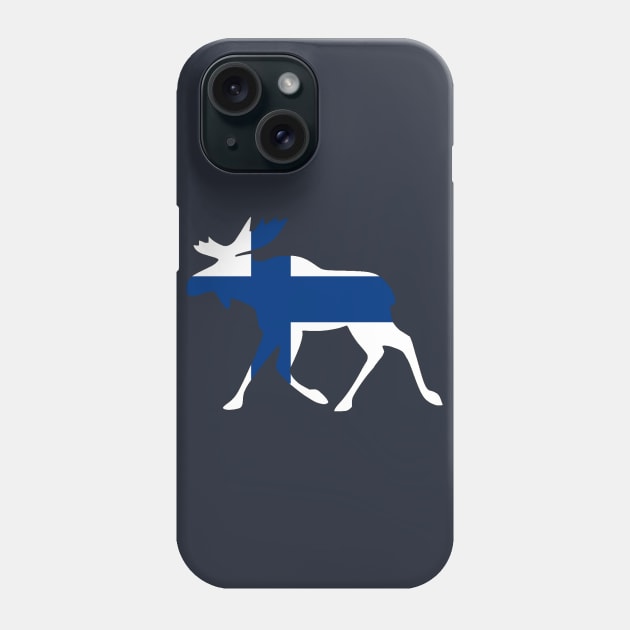 Finland scandinavian elk moose Phone Case by 66LatitudeNorth